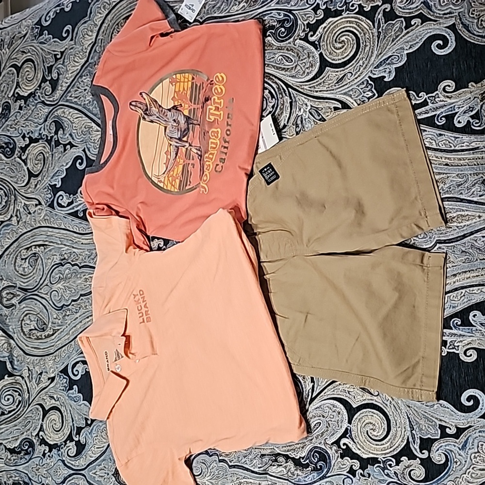 NEW Boys 3 piece outfit Lucky Brand Oshkosh Size 6/8